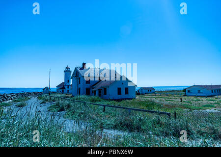 Der Punkt Wilson Leuchtturm site Ansehen im schönen Sommer 3. Port Townsend, Washington, USA, Stockfoto