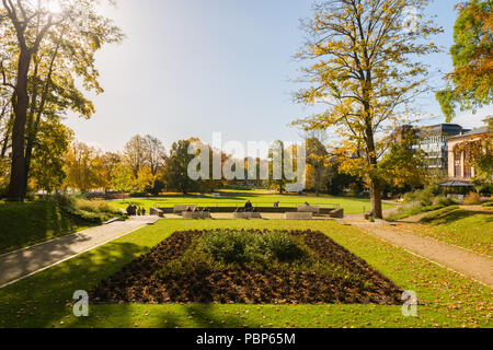 Schlossgarten oder Schloss, Garten, Herbst, Herbstlaub, Kiel, Landeshauptstadt von Schleswig-Holstein, Deutschland, Europa Stockfoto