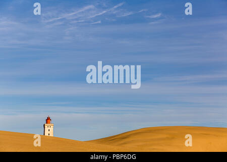 Rubjerg Knude Leuchtturm im Sand begraben an der Küste der Nordsee Stockfoto