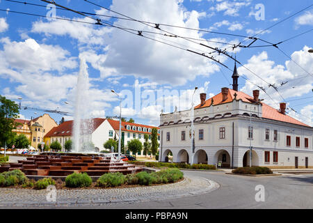 Masarykovo Namesti-Radnice, lázne Bohdanec, Pardubicky kraj, Česká republika/Rathaus, lázne Bohdanec, Spa Resort, Region Pardubice, Tschechische republ Stockfoto