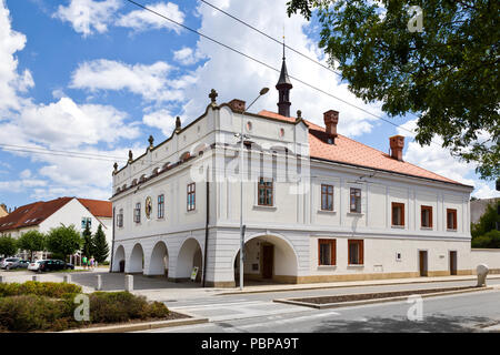 Masarykovo Namesti-Radnice, lázne Bohdanec, Pardubicky kraj, Česká republika/Rathaus, lázne Bohdanec, Spa Resort, Region Pardubice, Tschechische republ Stockfoto