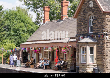 Highley Station auf dem Severn Valley Railway Heritage Railway Line in Shropshire, Stockfoto