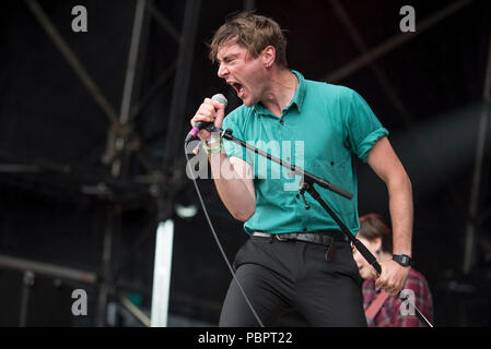 Penrith, Großbritannien. 29. Juli 2018. Das Leben in Kendal durchführen Aufruf 29/07/2018 Lowther Deer Park, Penrith, Cumbrial © Gary Mather/Alamy leben Nachrichten Stockfoto