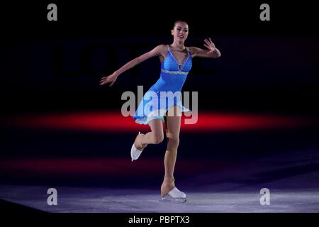 Osaka, Japan. 28. Juli 2018. Alina Zagitova Eiskunstlauf: DIE ICE 2018 in Osaka an maruzen Intec Arena Osaka in Osaka, Japan. Credit: Naoki Nishimura/LBA SPORT/Alamy leben Nachrichten Stockfoto