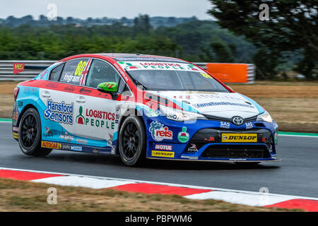 Tom Ingram auf dem dritten in der British Touring Car Championship 2018 Runde 6, Rennen 2 - Snetterton, Vereinigtes Königreich 29. Juli 2018 (C) Guy Schirmer Stockfoto