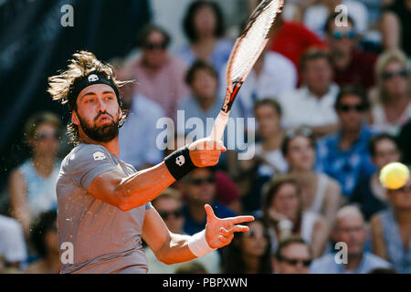Hamburg, Deutschland, 29. Juli 2018: nikoloz Basilashvili von Georgia gewann seinen ersten ATP-Tour Titel bei den German Open am Hamburger Rothenbaum. Credit: Frank Molter/Alamy leben Nachrichten Stockfoto