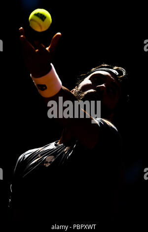 Hamburg, Deutschland, 29. Juli 2018: nikoloz Basilashvili von Georgia gewann seinen ersten ATP-Tour Titel bei den German Open am Hamburger Rothenbaum. Credit: Frank Molter/Alamy leben Nachrichten Stockfoto