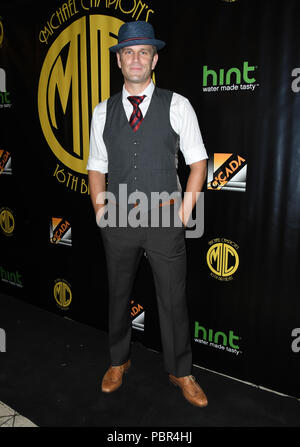 Los Angeles, CA, USA. Juli 2018. 29. Juli 2018 – Los Angeles, Kalifornien – John Brotherton. Fuller House Star Michael Campion feiert zum 16. Geburtstag im Restaurant Cicada. Foto: Birdie Thompson/Admedia Stockfoto