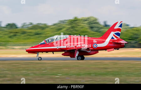 RAF Red Arrows Aerobatic Team, beim Royal International Air Tattoo Stockfoto