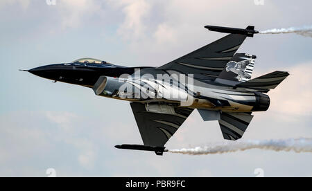 F-16A Fighting Falcon", "The Dark Vador Falcon, 2 Flügel, Belgische Luft Komponente, Stockfoto