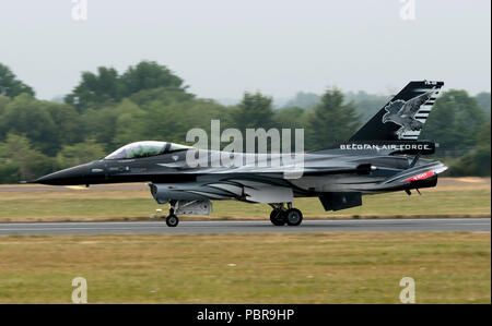 F-16A Fighting Falcon", "The Dark Vador Falcon, 2 Flügel, Belgische Luft Komponente, Stockfoto