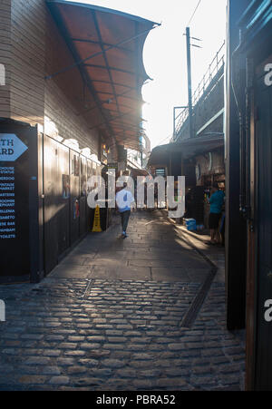 Gepflasterten Gassen in den Ställen, Camden Town Stockfoto