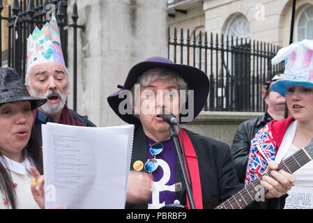 29. März 2017 - Whitehall - London - Proteste gegen die Unterzeichnung des Artikels 50 Auslösen der Rückzug des Vereinigten Königreichs aus der Europäischen Union (EU). Proteste Stockfoto