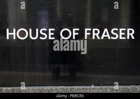 Die Außenseite des House of Fraser Kaufhaus, Richmond, Surrey, Großbritannien Stockfoto
