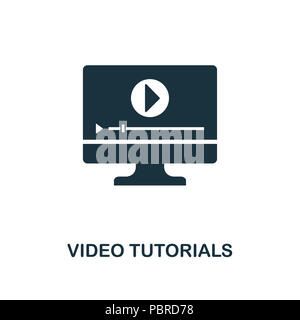 Video Tutorials kreative Symbol. Einfaches element Abbildung. Video Tutorials Konzept symbol Design von Online- Sammlung. Können wir verwendet werden. Stockfoto