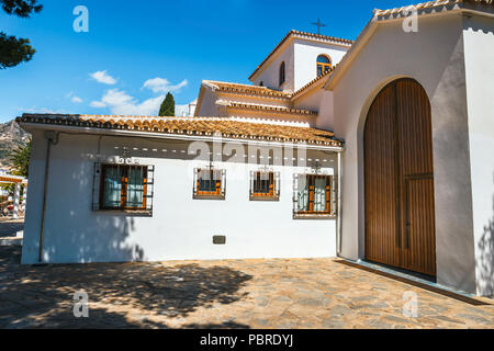 Die Pfarrkirche in das Dorf Mijas, Andalusien, Spanien Stockfoto