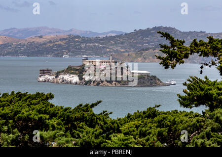 Alcatraz Island, San Francisco, Kalifornien, Vereinigte Staaten von Amerika, Freitag, Juni 01, 2018. Stockfoto