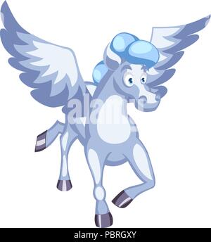 Cartoon Vektor pegasus Charakter Stock Vektor