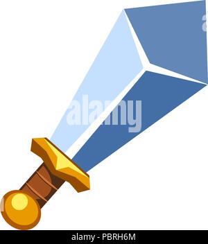 Cartoon vektor Schwert Symbol Stock Vektor
