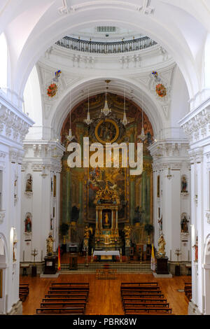 Innenansicht der Kirche San Ildefonso, Toledo, Kastilien-La Mancha, Spanien Stockfoto