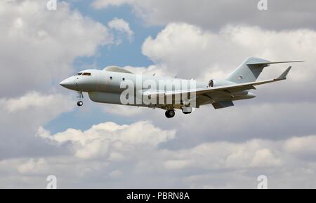 Royal Air Force Raytheon Sentinel R 1 Überwachung Luftfahrzeugen, die auf RAF Fairford für die 2018 Royal International Air Tattoo Stockfoto