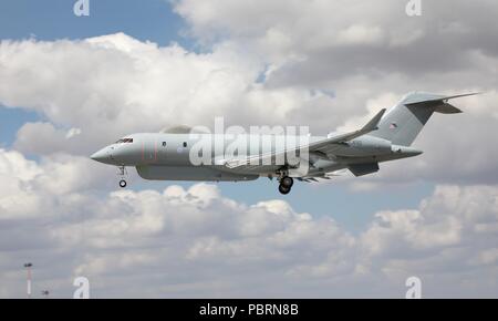 Royal Air Force Raytheon Sentinel R 1 Überwachung Luftfahrzeugen, die auf RAF Fairford für die 2018 Royal International Air Tattoo Stockfoto