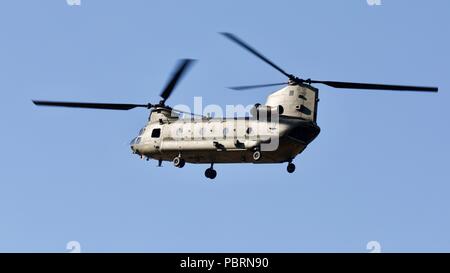 RAF Chinook an der Royal International Air Tattoo 2018 Stockfoto