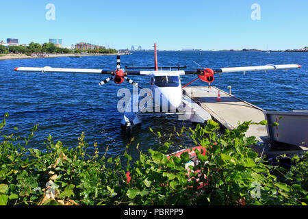 Ein Wasserflugzeug des Nordischen Wasserflugzeuge die Bedienung der Strecke zwischen Kopenhagen und Aarhus in Kopenhagen, Dänemark. Stockfoto