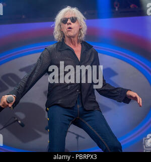 Boomtown Rats, auch bei Rewind Schottland, Scone Palace, Perth, Perthshire am Freitag, den 22. Juli 2018: Foto Martin Knochen (Schottland) Stockfoto