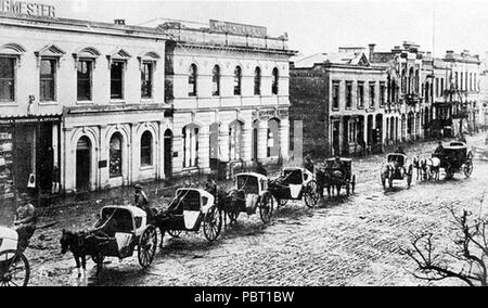 Adderley Street 1875 - Kapstadt. Stockfoto