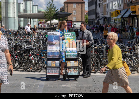 Zeugen Jehovas (Dänisch: "Jehovas Vidner"), Noerreport, Kopenhagen, Dänemark Stockfoto