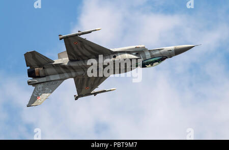 F-16C Fighting Falcon, die polnische Luftwaffe, Tiger, Stockfoto