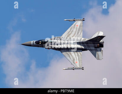 F-16C Fighting Falcon, die polnische Luftwaffe, Tiger, Stockfoto