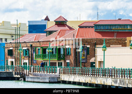 Häuser in Bridgetown, Barbados Stockfoto