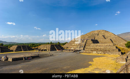 Pyramide des Mondes ist die zweite größte Pyramide in Teotihuacan, Mexiko Stockfoto