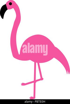 Elegante rosa Flamingo Stock Vektor