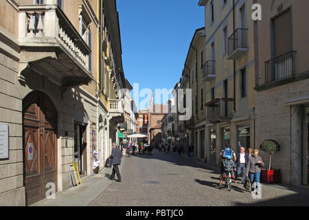 Vigevano, eine Gemeinde in der Provinz Pavia in der Lombardei in Norditalien. Stockfoto
