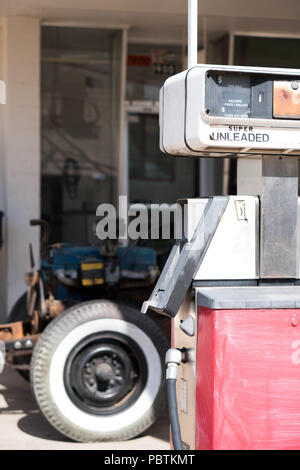Verlassene Tankstelle in Oklahoma City Stockfoto