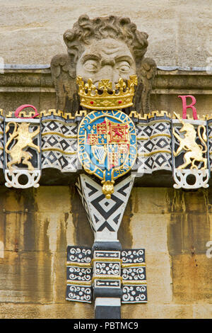 Großbritannien Oxford St. John's College Teil Wasser Entwässerung Stockfoto