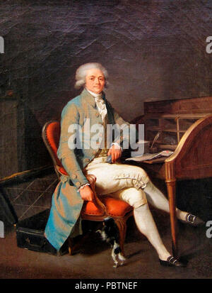 Portrait von Maximilien de Robespierre-Louis-Léopold Boilly, ca. 1791 Stockfoto