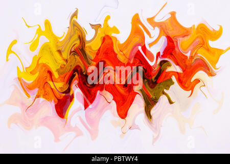 Die Entwicklung des abstrakten bunte Wellen. Rainbow ribbon Color Line Wirkung Hintergrund. Rainbow ribbon abstrakte Formen mit weißem Hintergrund. Bunte glänzende Wave. Stockfoto