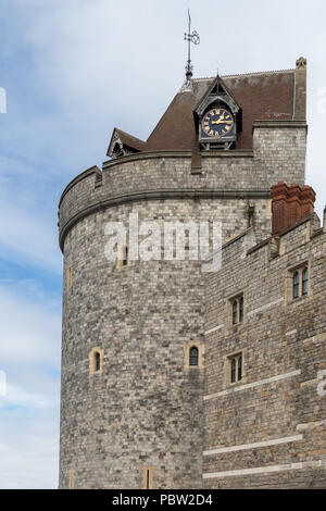WINDSOR, Maidenhead und Windsor/UK - Juli 22: Blick auf Windsor Castle Windsor, Maidenhead und Windsor am 22. Juli 2018 Stockfoto