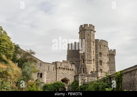 WINDSOR, Maidenhead und Windsor/UK - Juli 22: Blick auf Windsor Castle Windsor, Maidenhead und Windsor am 22. Juli 2018 Stockfoto