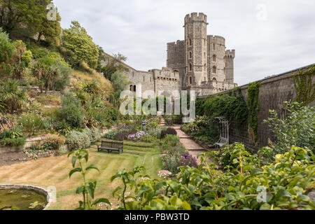 WINDSOR, Maidenhead und Windsor/UK - Juli 22: Blick auf Windsor Castle Windsor, Maidenhead und Windsor am 22. Juli 2018 Stockfoto