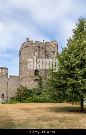 WINDSOR, Maidenhead und Windsor/UK - Juli 22: Blick auf Windsor Castle Windsor, Maidenhead und Windsor am 22. Juli 2018 Stockfoto