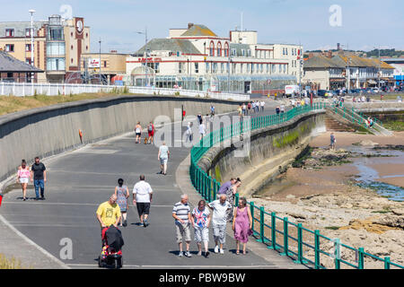 Die Promenade und das Meer Aussicht, Seaburn, Sunderland, Tyne und Wear, England, Vereinigtes Königreich Stockfoto