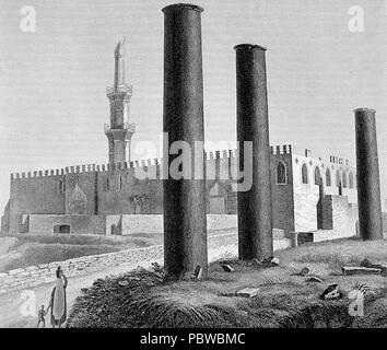 160 Description de l'Egypte, Antiquites V, Platte 35, Blick auf die attarine Moschee auf der Suche nach Norden über Canopic Weise, C., 1798, in der panckoucke Ausgabe 1821-9 veröffentlicht. Stockfoto