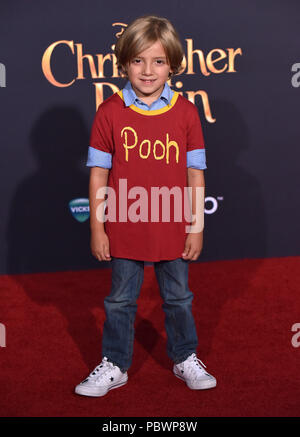Burbank, Kalifornien, USA. 30. Juli, 2018. Jeremy Maguire kommt für die "Christopher Robin' Weltpremiere auf der Walt Disney Studios Theater. Credit: Lisa O'Connor/ZUMA Draht/Alamy leben Nachrichten Stockfoto