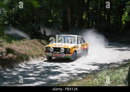 Ford Escort RS 1800 im Wald Rallye Phasen am Goodwood Festival fo Geschwindigkeit 2018 Stockfoto