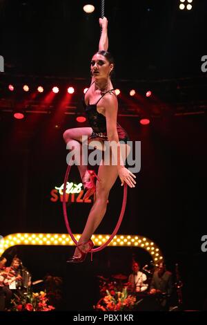 CLUB SWIZZLE, ROUNDHOUSE, Chalk Farm Road, Camden Town, LONDON, 30. JULI 2018 Stockfoto